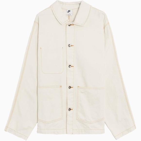 Vintage retro Nike denim jean jacket coat parka - Picture 5 of 12